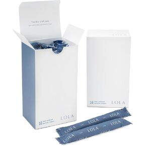 LOLA Organic Cotton Tampons with Cardboard Applicator, 36 Count (2 Packs of 18) - Tampons Super, Period Feminine Hygiene Products, HSA FSA Approved Products Feminine Care