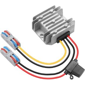 DC to DC 10-22V to 24V15A Boost Power Converter, Waterproof Voltage Regulator, DC 10-22V Step Up to 24V15A 360W Buck Converter, for Golf Cart Club Car