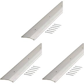 M-D Building Products 78006 Fluted 7/8-Inch by 36-Inch Carpet Trim, Silver