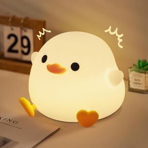 Cute Capybara Night Light, LED Squishy Novelty Animal Lamp, 2 Levels Dimmable Nursery Night Light for Kids Sleeping, Baby Rechargeable Touch Lamps, Kawaii Room Dorm Decor, Funny Gift (Normal)