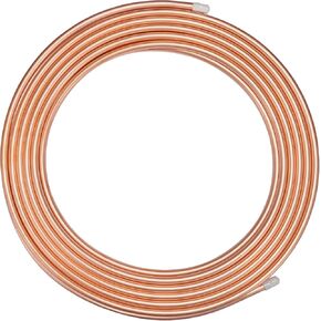 BELLA BAYS Copper Tubing 1/4" OD x 0.194" ID x 5Ft, 99.9% C12200 ASTM B280 Refrigeration ACR Tubing Seamless Soft Coil Round T2 Pure Copper Tube for HVAC System, Refrigerators, Industry, DIY
