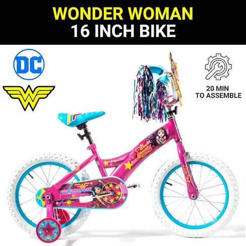Batman 12 Inch Bike for Kids | Detachable Training Wheels for Safety and Balance | Pedal Powered Bicycle for Young Superheros | Perfect for Boys & Girls Gift | Adjustable Seat in Kuwait
