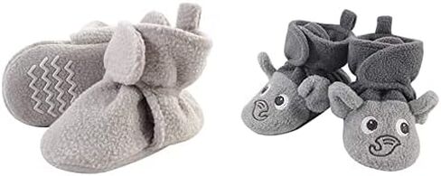 Hudson Baby Girl Cozy Fleece Booties 2-Pack, Modern Bunny Yellow Duck, 0-6 Months in Saudi Arabia