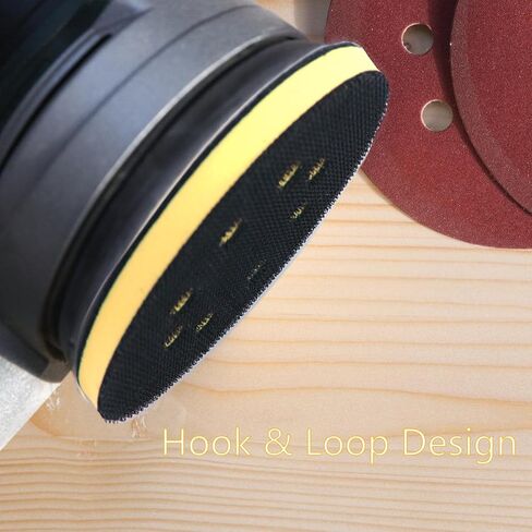 2PCS 5 Inch 8 Holes Soft & High Foam Interface Pad, Orbital Sander Foam Pad 5 inch, Hook and Loop 5 Inch Sponge Cushion Buffer Backing Pad for Orbital Sander (2pcs of Set) in Saudi Arabia