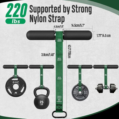 FitBeast Forearm Strengthener & Wrist Roller with Thickened Handle, Forearm Exerciser with Adjustable Nylon Strap, 220lbs Capacity - Ideal for Wrist, Forearm, Grip, and Arm Workouts, Grip Strength Trainer in Saudi Arabia
