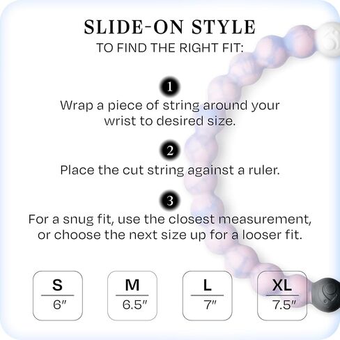 Lokai Silicone Beaded Bracelets for Women & Men, Mako Shark (Extra Large) - Stylish Jewelry Fashion Bead Bracelet with Black & White Beads - Ring Bangle Slide-On Style Over Wrist for Comfortable Fit in Saudi Arabia