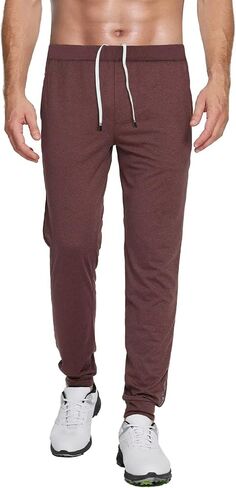 M MAELREG Mens Sweatpants with Zipper Pockets Moisture Wicking Workout Training Running Golf Athletic Track Pants Mens Jogger in Saudi Arabia