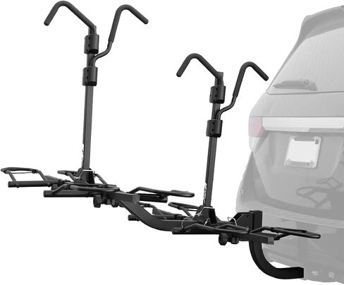 BV Bike Bicycle Hitch Mount Rack Carrier for Car Truck SUV for Standard Bikes, E-Bike, Fat Tire Bikes - Tray Style Smart Tilting Design (E-Bike/Fat Tire 2 Bike) in Kuwait