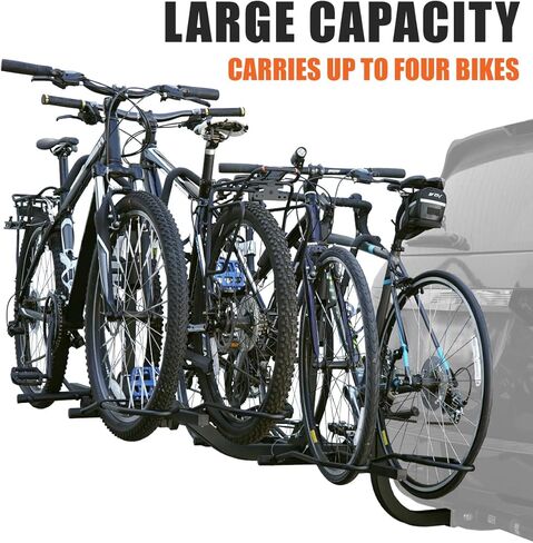 BV Bike Bicycle Hitch Mount Rack Carrier for Car Truck SUV for Standard Bikes, E-Bike, Fat Tire Bikes - Tray Style Smart Tilting Design (E-Bike/Fat Tire 2 Bike) in Kuwait