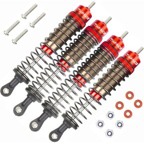 TOOMOD CW01 RC Car Oil Shocks Absorber Damper For Tamiya Lunch Box Midnight Pumpkin Chassis Replacement Upgrades Parts （Red）