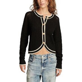 Lucky Brand Women's Button Front Sweater Jacket