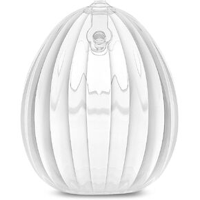 haakaa Wearable Manual Breast Pump with Plug | Hands-Free, Kick-Proof, Portable | More Fit & Soft| Unique Shell Design, Silicone Breastfeeding Milk Catchers，2.5oz/75ml，1 Count
