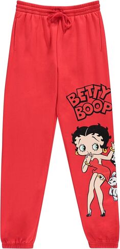 Betty Boop للسيدات Original Joggers، Bonnie، Margie، و Mae Varsity Athletic Jogger Sweatpants عتيق متعدد المطبوعات in Saudi Arabia