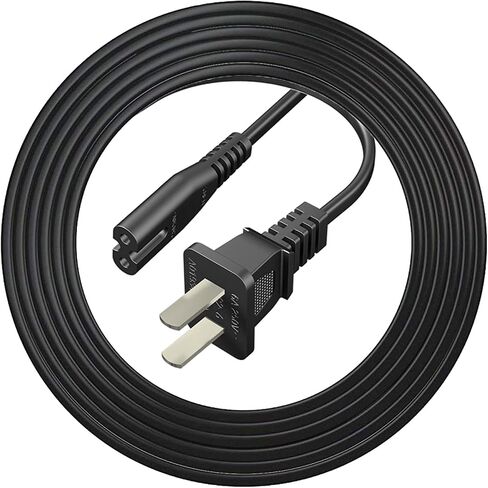 TV Power Cord 6.6ft Cable for TCL LG JVC Sony Samsung Toshiba Sharp, LED LCD Insignia Sharp Toshiba JVC Hisense Electronics UN65KS8000FXZA UN40J5200AFXZA 43UH6100 and Other 8-Type Interface Devices in Saudi Arabia