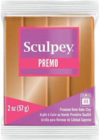 Sculpey Premo™ Polymer Oven-Bake Clay, Gold, Non Toxic, 2 oz. bar, Great for jewelry making, holiday, DIY, mixed media and home décor projects. Premium clay perfect for clayers and artists. in Saudi Arabia
