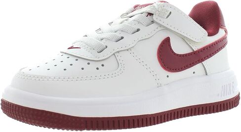 Nike Force 1 Low EasyOn Little Kids' Shoes (FN0237-105, White/Team Red) in Saudi Arabia