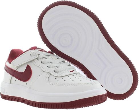 Nike Force 1 Low EasyOn Little Kids' Shoes (FN0237-105, White/Team Red) in Saudi Arabia
