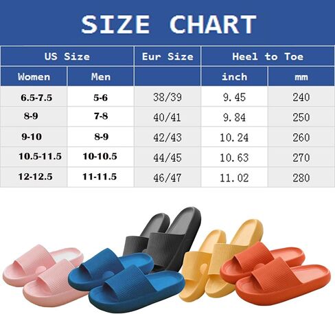 THOBY Cloud Slippers for Women and Men,Support and Cushioned Thick Sole Pillow Slippers Ultra Soft EVA Anti-slip shock absorption Flat Shower Sandals in Saudi Arabia