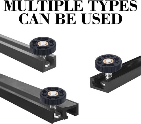 6 Pack T Track Knob Kit, 6 Star Knob, 1/4-20 Threaded bolts and Washers, T Track Bolts, Track Accessories for Woodworking Jigs and Fixtures in Saudi Arabia