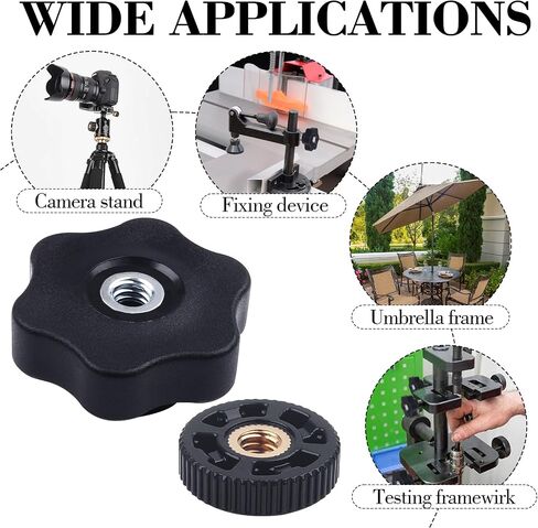6 Pack T Track Knob Kit, 6 Star Knob, 1/4-20 Threaded bolts and Washers, T Track Bolts, Track Accessories for Woodworking Jigs and Fixtures in Saudi Arabia