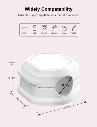Magnetic Cord Organizer - Cord Organizer for Desk, Magnetic Cable Clips, Adhesive Wire Holder Keeper Organizer for Desk, Nightstand, Phone Charger, Computer, Home, Office, Car in Saudi Arabia