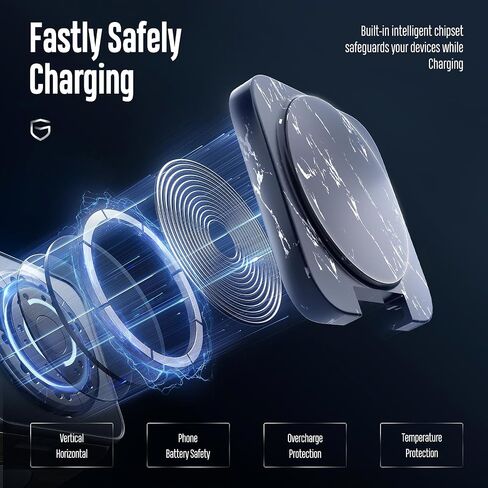 X55 Nature Series Fast Wireless Charger, Magnetic Foldable 3 in 1 Charging Station for iPhone 15/14/13/12/Pro/Plus/Pro Max, 5W Portable Charger for Apple Watch9/8/7/6/5/4/3/2/SE, for Airpods in Saudi Arabia