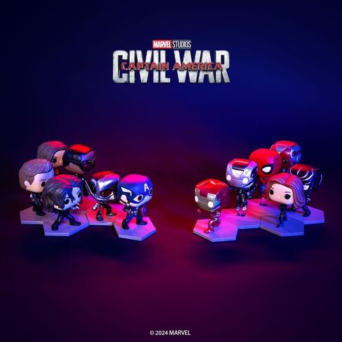 Funko Pop! Marvel: Captain America: Civil War Build A Scene - Captain America, Amazon Exclusive, Figure 12 of 12 in Saudi Arabia