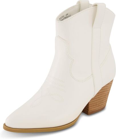 CUSHIONAIRE Women's Rocky Western boot with stitch detailing and Memory Foam padding, Wide Widths Available, Taupe 11 in Saudi Arabia
