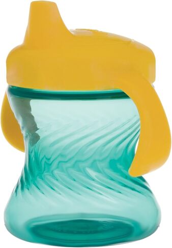 Nuby Easy Grip 2 Handle Hard Spout 7oz Sippy Cup, Vari-Flo Valve for Controlled Sipping & Dual Handles for Little Hands, 3 pack, 4+M, Girls in Saudi Arabia