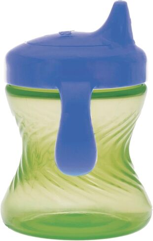 Nuby Easy Grip 2 Handle Hard Spout 7oz Sippy Cup, Vari-Flo Valve for Controlled Sipping & Dual Handles for Little Hands, 3 pack, 4+M, Girls in Saudi Arabia