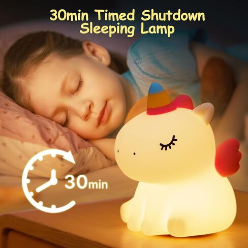 Night Light,LED Silicone Material, 3 Levels of Warm Light, Cute Animal Night Lamp for Kid's Room Decor in Saudi Arabia