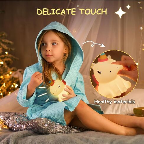 Night Light,LED Silicone Material, 3 Levels of Warm Light, Cute Animal Night Lamp for Kid's Room Decor in Saudi Arabia
