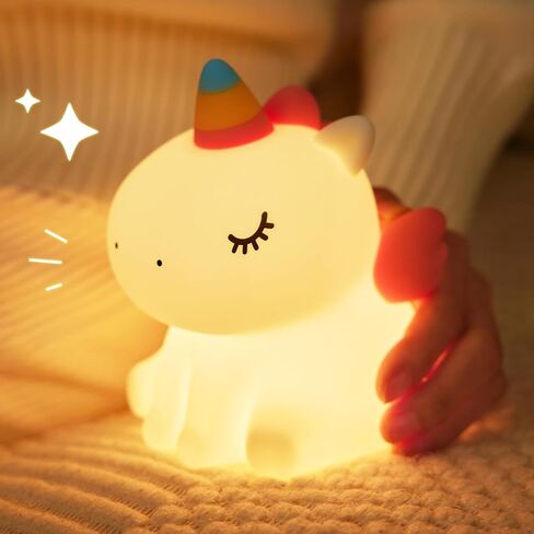Night Light,LED Silicone Material, 3 Levels of Warm Light, Cute Animal Night Lamp for Kid's Room Decor in Saudi Arabia