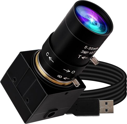 USB Camera 16Megapixel Manual Zoom 5-50mm Lens Webcam 16MP CMOS IMX298 UVC USB2.0 Embedded Webcam for 3D Printer Bar/QR Code Scan in Saudi Arabia