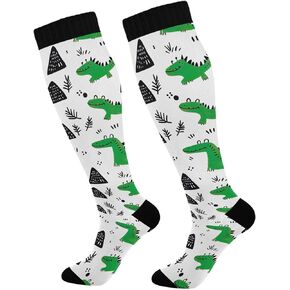 Strawberry Print Compression Socks for Women & Men 20-30mmHg Knee High Socks Tube Athletic Stockings Winter Hiking Soccer Running Cycling Nurses Travel, 1 Pair Small-Medium in Saudi Arabia