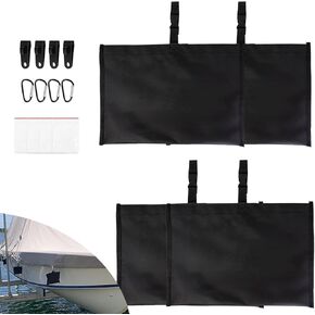 8 Packs Boat Cover Mooring Sandbag Kit - 600D Marine Grade Sandbags for Boat Cover with Tarp Clip Accessories, Sand Bags for Weight