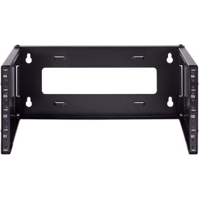 NavePoint 12U Patch Panel Bracket Wall Mount Patch Panel Rack for 19" Networking Equipment – Expandable Mounting Depth 9.5" to 15.5" 4U IT Rack 40lbs Weight Capacity Pre-Assembled