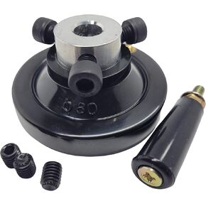 5.5" Ultimate Handwheel For or Less 3/4" Shaft 1 Set Used as Replacement Parts for Milling, Lathe, Drill press, Tailstock, Liquid Filling Machine, etc. Easy installation, Made in Korea.