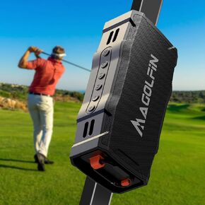 Golf Cart Speaker, 36H Playtime Magnetic Bluetooth Speaker for Golf Cart, 30W Loud Stereo Sound IPX7 Golf Speaker with Bicycle Mount, Hook & Light Design, Golf Accessories for Men - Black