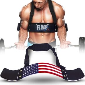 RAD Arm Blaster Body Building Bomber العضلة ذات الرأسين الضفيرة ثلاثية الرؤوس منشئ العضلات باللون الأحمر الجديد