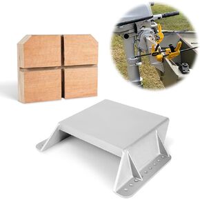 MJ-1-DP Mini Jack Plate for Up to 35 HP Outboard Motors, Jon Boats, Kayaks, and Small Boats, Cast Aluminum with Laminated Wood