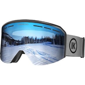 Ski/Snowboard Goggles for Men Women & Youth - OTG Snow Snowboard Skiing Goggles Anti Fog - Clear 80%