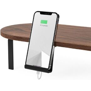 WOODCESSORIES - Phone Mount Monitor Stand Wood, iPhone Elevation Desk (White) in Kuwait