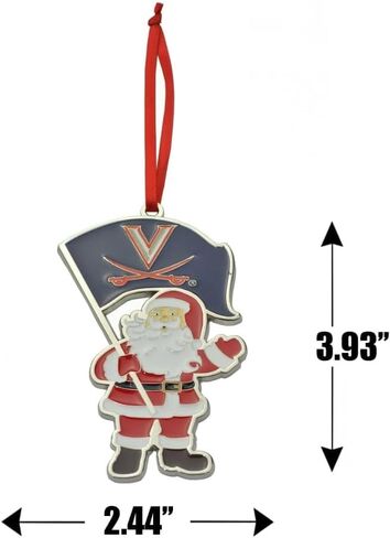 Michigan Wolverines Santa Metal Christmas Ornament in Saudi Arabia