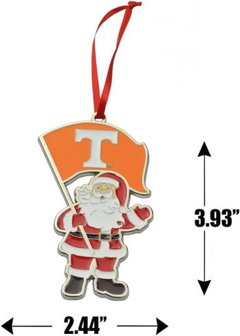 Michigan Wolverines Santa Metal Christmas Ornament in Saudi Arabia