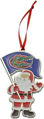 Michigan Wolverines Santa Metal Christmas Ornament in Saudi Arabia
