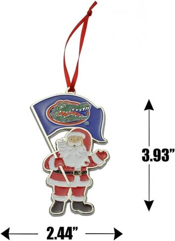 Michigan Wolverines Santa Metal Christmas Ornament in Saudi Arabia
