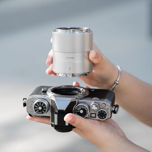 TTArtisan AF 56 مم F1.8 عدسة تركيز تلقائي APS-C متوافقة مع كاميرات Sony E-Mount عديمة المرآة A5000 A5100 A6000 A6100 A6300 A6400 A6500 A6600 NEX-3 NEX-3N NEX-3R NEX-5T NEX-5R NEX-5 NEX-5N NEX -7 نيكس5C in Saudi Arabia