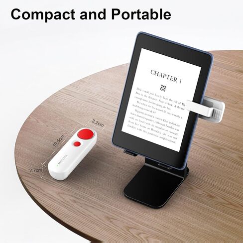 جهاز التحكم عن بعد بتردد الراديو لجهاز Kindle iPad iPhone Android الهاتف/الكمبيوتر اللوحي قراءة الكتب الإلكترونية والروايات المصورة، كاميرا الصور تسجيل المشغلات عن بعد (أبيض + أرجواني) in Saudi Arabia