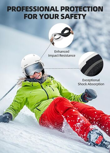 Snow Goggles, Ski Goggles for Adult Men Women Youth, Interchangeable Lens Snowboard Goggles(Frameless) in Kuwait